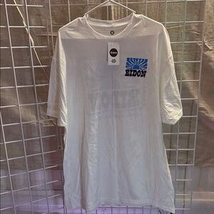 Oasis White and Blue Graphic Tee XXL